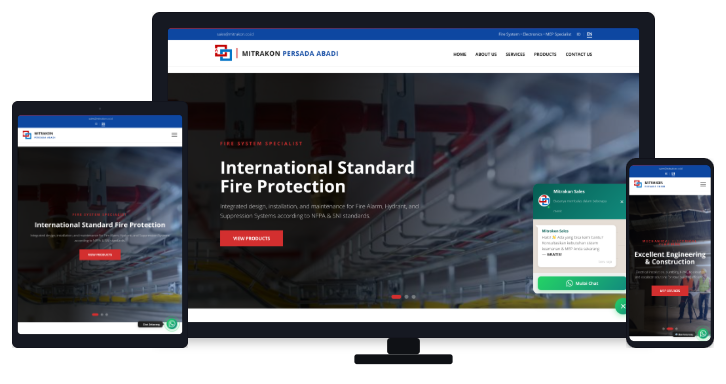 Tampilan proyek PT Mitrakon Persada Abadi